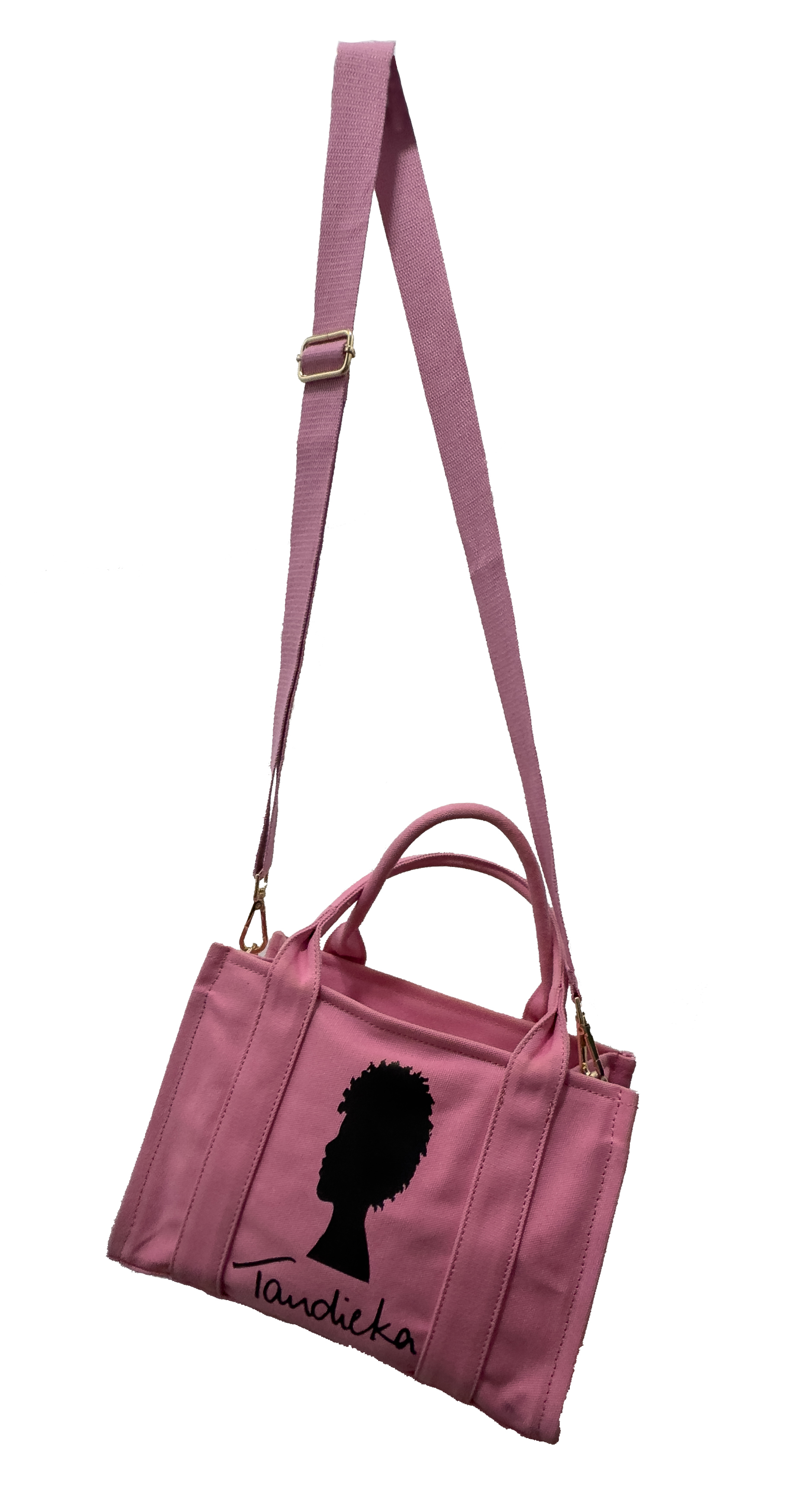 Tandieka Pink and Black small bag - Image 10