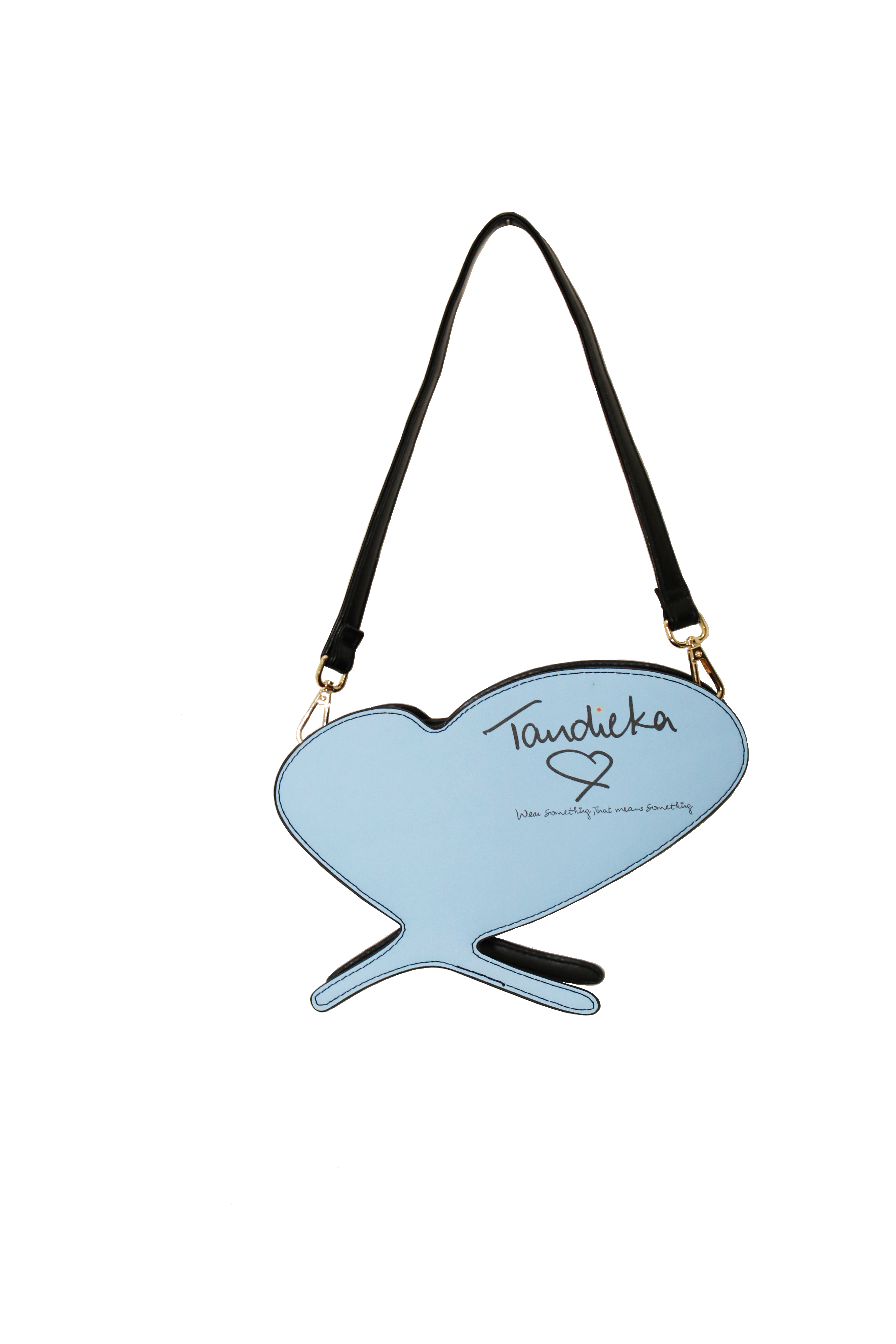 Tandieka Blue and Black Heart bag - Image 2